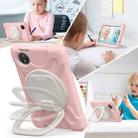 For Xiaomi Redmi Pad SE 8.7 Silicone Hybrid PC Tablet Case with Holder & Shoulder Strap(Cherry Blossom Pink) - 3