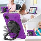 For Xiaomi Redmi Pad SE 8.7 Silicone Hybrid PC Tablet Case with Holder & Shoulder Strap(Purple) - 3