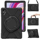 For Xiaomi Redmi Pad Pro 12.1 Silicone Hybrid PC Tablet Case with Holder & Shoulder Strap(Black) - 2
