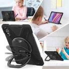 For Xiaomi Redmi Pad Pro 12.1 Silicone Hybrid PC Tablet Case with Holder & Shoulder Strap(Black) - 3