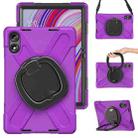 For Xiaomi Redmi Pad Pro 12.1 Silicone Hybrid PC Tablet Case with Holder & Shoulder Strap(Purple) - 2