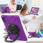 For Xiaomi Redmi Pad Pro 12.1 Silicone Hybrid PC Tablet Case with Holder & Shoulder Strap(Purple) - 3