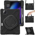 For Xiaomi Pad 7 / 7 Pro Silicone Hybrid PC Tablet Case with Holder & Shoulder Strap(Black) - 2