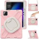 For Xiaomi Pad 7 / 7 Pro Silicone Hybrid PC Tablet Case with Holder & Shoulder Strap(Cherry Blossom Pink) - 2
