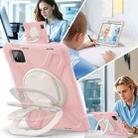 For Xiaomi Pad 7 / 7 Pro Silicone Hybrid PC Tablet Case with Holder & Shoulder Strap(Cherry Blossom Pink) - 3