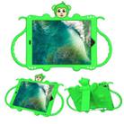 For iPad Pro 10.5 Cartoon Monkey Kids Tablet Shockproof EVA Protective Case with Holder & Shoulder Strap & Handle(Green) - 1