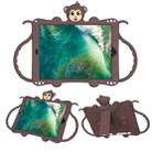 For iPad Pro 10.5 Cartoon Monkey Kids Tablet Shockproof EVA Protective Case with Holder & Shoulder Strap & Handle(Brown) - 1