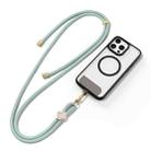 DUX DUCIS Garden Series Begonia Pattern Adjustable Crossbody Phone Lanyard(Light Green) - 1