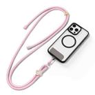 DUX DUCIS Garden Series Begonia Pattern Adjustable Crossbody Phone Lanyard(Light Pink) - 1