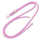 DUX DUCIS Garden Series Begonia Pattern Adjustable Crossbody Phone Lanyard(Pink) - 2