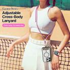 DUX DUCIS Garden Series Begonia Pattern Adjustable Crossbody Phone Lanyard(Pink) - 3