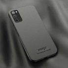 For Samsung Galaxy S20 FE HUIYI Leather Magnetic Phone Case(Grey) - 1