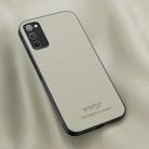 For Samsung Galaxy S20 FE HUIYI Leather Magnetic Phone Case(White) - 1