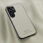 For Samsung Galaxy S25 Ultra 5G HUIYI Leather Magnetic Phone Case(White) - 1