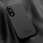 For Samsung Galaxy S25 Edge 5G HUIYI Leather Magnetic Phone Case(Black) - 1