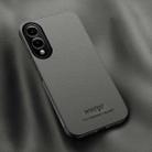 For Samsung Galaxy S25 Edge 5G HUIYI Leather Magnetic Phone Case(Grey) - 1