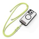 DUX DUCIS Garden Series Tile Pattern Adjustable Crossbody Phone Lanyard(Green Yellow) - 1