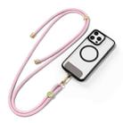 DUX DUCIS Garden Series Tile Pattern Adjustable Crossbody Phone Lanyard(Light Pink) - 1