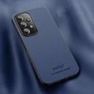 For Samsung Galaxy A13 4G HUIYI Leather Magnetic Phone Case(Blue) - 1