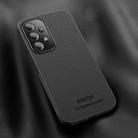 For Samsung Galaxy A23 4G / 5G HUIYI Leather Magnetic Phone Case(Black) - 1