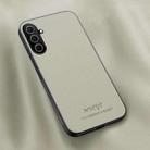 For Samsung Galaxy A26 5G HUIYI Leather Magnetic Phone Case(White) - 1