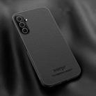 For Samsung Galaxy A56 5G HUIYI Leather Magnetic Phone Case(Black) - 1