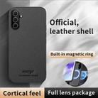 For Samsung Galaxy A56 5G HUIYI Leather Magnetic Phone Case(Grey) - 2