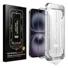 For iPhone 16 / 15 Easy Install HD Tempered Glass Film - 1