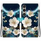 For Sony Xperia 1 VI Crystal Texture Colored Drawing Leather Phone Case(Magnolia) - 1