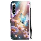 For Sony Xperia 5 VI Crystal Texture Colored Drawing Leather Phone Case(Butterfly Love Flower) - 3