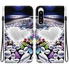 For Sony Xperia 5 VI Crystal Texture Colored Drawing Leather Phone Case(Heart Shaped) - 1