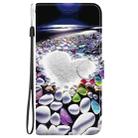 For Google Pixel 8a Crystal Texture Colored Drawing Leather Phone Case(Heart Shaped) - 2