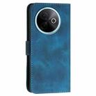 For vivo Y39 5G Grid Butterfly Embossed Pattern Leather Phone Case with Lanyard(Dark Blue) - 3