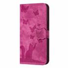 For Samsung Galaxy A56 5G Butterfly Cat Embossing Flip Leather Phone Case(Pink) - 2
