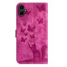 For Samsung Galaxy A07 4G / A06 4G Butterfly Cat Embossing Flip Leather Phone Case(Pink) - 3