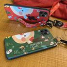 For iPhone 11 Christmas Series Painted Pattern TPU Case with Wristband Holder & Pendant (Red Elk + Snowman Buckle) - 3