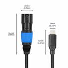 TY015 Type-C Male to XLR Male Stereo Output Audio Cable, Length:1m(Black Blue) - 3