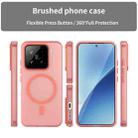 For Xiaomi 15 MagSafe Frosted Translucent TPU + PC Full Coverage Phone Case(Red) - 2