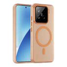 For Xiaomi 15 MagSafe Frosted Translucent TPU + PC Full Coverage Phone Case(Orange) - 1