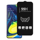 For Samsung Galaxy A80 High Aluminum Large Arc Full Screen Tempered Glass Film - 1