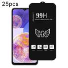 For Samsung Galaxy A23 25pcs High Aluminum Large Arc Full Screen Tempered Glass Film - 1