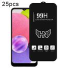 For Samsung Galaxy A03s 25pcs High Aluminum Large Arc Full Screen Tempered Glass Film - 1