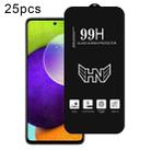 For Samsung Galaxy A52 25pcs High Aluminum Large Arc Full Screen Tempered Glass Film - 1