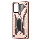 For Samsung Galaxy Note20 Shockproof TPU + PC Protective Case with Holder(Rose Gold) - 2