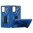 For Samsung Galaxy Note20 Shockproof TPU + PC Protective Case with Holder(Blue) - 1