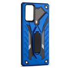 For Samsung Galaxy Note20 Shockproof TPU + PC Protective Case with Holder(Blue) - 3