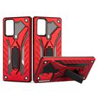 For Samsung Galaxy Note20 Shockproof TPU + PC Protective Case with Holder(Red) - 1