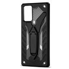 For Samsung Galaxy Note20 Shockproof TPU + PC Protective Case with Holder(Black) - 2