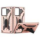 For Samsung Galaxy Note20 Ultra Shockproof TPU + PC Protective Case with Holder(Rose Gold) - 1