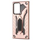 For Samsung Galaxy Note20 Ultra Shockproof TPU + PC Protective Case with Holder(Rose Gold) - 2